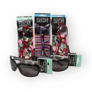 5 Pair FosterGrants Reading Glasses Sunglasses +1.50 +2.00